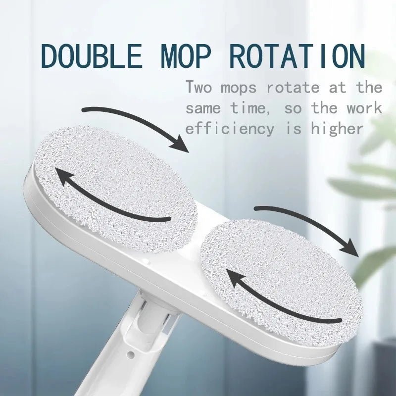 Cordless Electric Spin Mop 360° Rotating Spin Cleaning 2 in 1 Wet and Dry UseAzizaK