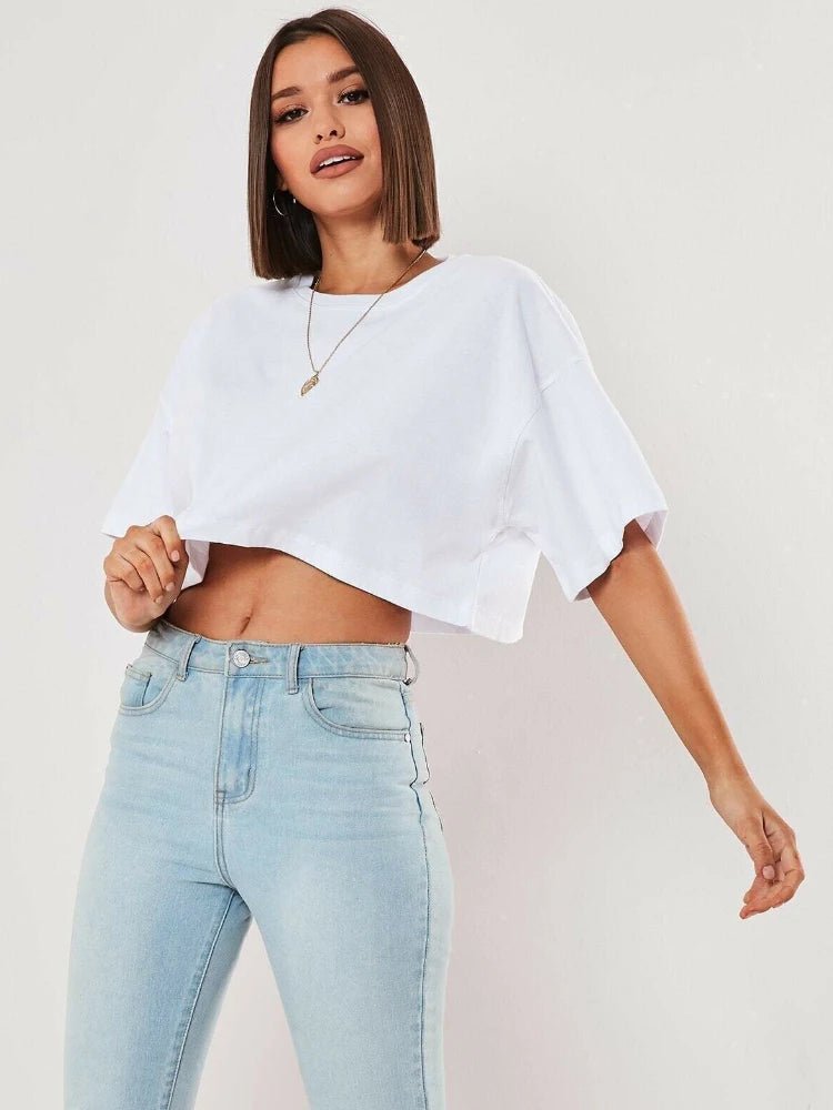 Cotton Fitness Crop TopAzizaK