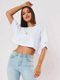 Cotton Fitness Crop TopAzizaK