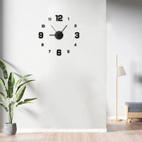 Creative DIY Frameless Wall Clock Wall StickerAzizaK