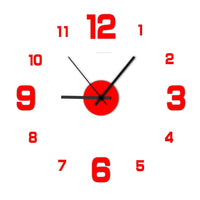 Creative DIY Frameless Wall Clock Wall StickerAzizaK