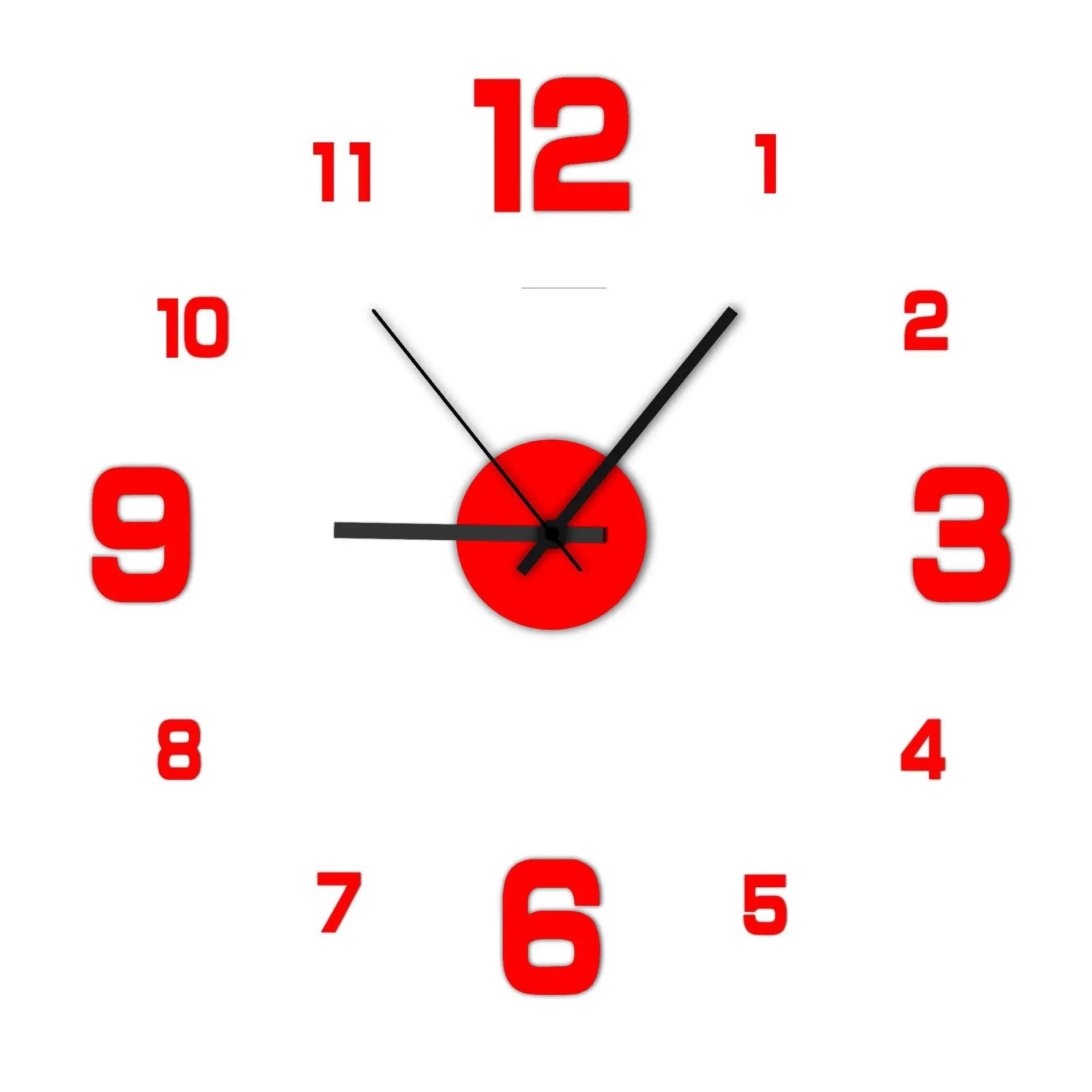 Creative DIY Frameless Wall Clock Wall StickerAzizaK