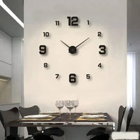 Creative DIY Frameless Wall Clock Wall StickerAzizaK