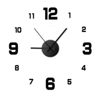 Creative DIY Frameless Wall Clock Wall StickerAzizaK