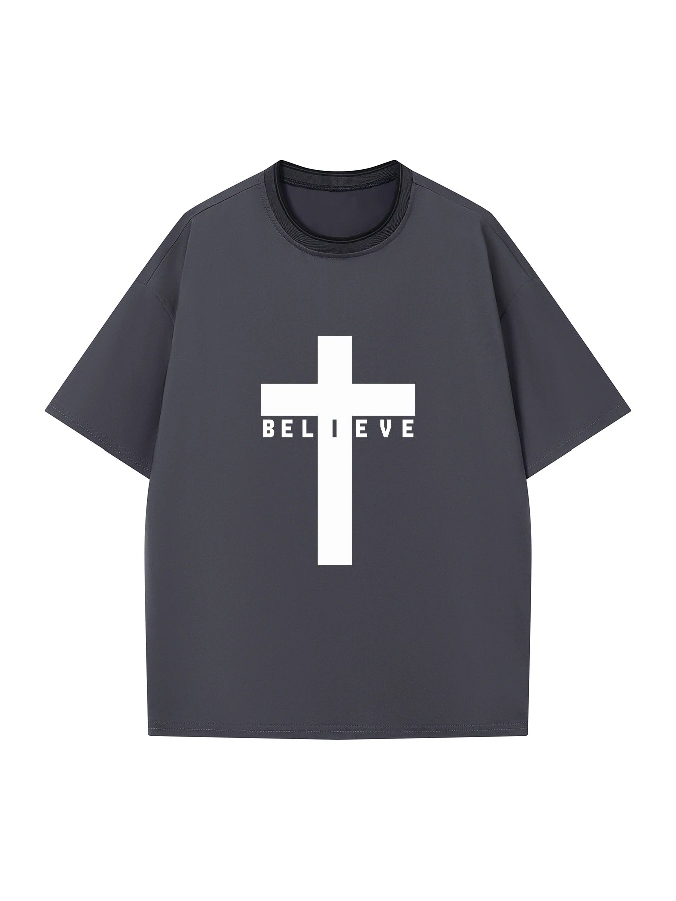 🎨 Creative Geometric Print T-Shirt – Casual Round Neck Short SleeveAzizaK