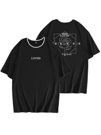 🎨 Creative Geometric Print T-Shirt – Casual Round Neck Short SleeveAzizaK