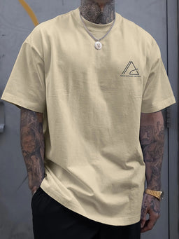 🎨 Creative Geometric Print T-Shirt – Casual Round Neck Short SleeveAzizaK