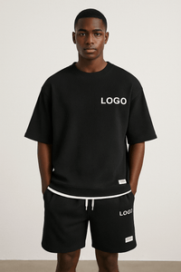 🖌️ Customized Printed 2 - Piece Set – Men's Summer T-Shirt & Shorts | Streetwear TracksuitAzizaK