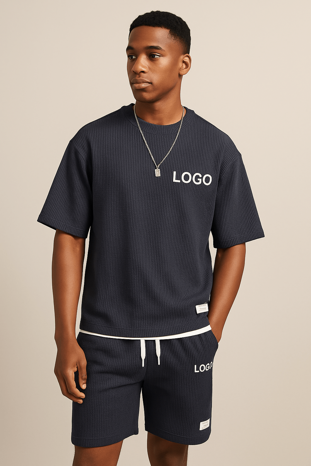 🖌️ Customized Printed 2 - Piece Set – Men's Summer T-Shirt & Shorts | Streetwear TracksuitAzizaK