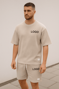 🖌️ Customized Printed 2 - Piece Set – Men's Summer T-Shirt & Shorts | Streetwear TracksuitAzizaK