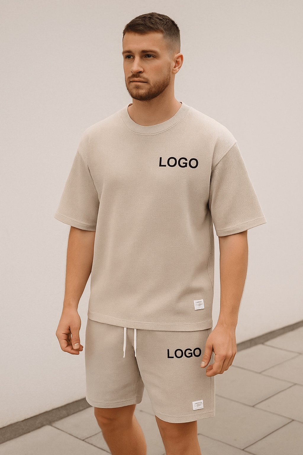 🖌️ Customized Printed 2 - Piece Set – Men's Summer T-Shirt & Shorts | Streetwear TracksuitAzizaK