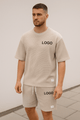🖌️ Customized Printed 2 - Piece Set – Men's Summer T-Shirt & Shorts | Streetwear TracksuitAzizaK
