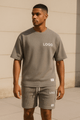 🖌️ Customized Printed 2 - Piece Set – Men's Summer T-Shirt & Shorts | Streetwear TracksuitAzizaK