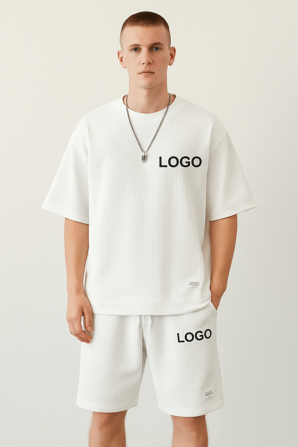 🖌️ Customized Printed 2 - Piece Set – Men's Summer T-Shirt & Shorts | Streetwear TracksuitAzizaK