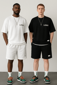 🖌️ Customized Printed 2 - Piece Set – Men's Summer T-Shirt & Shorts | Streetwear TracksuitAzizaK