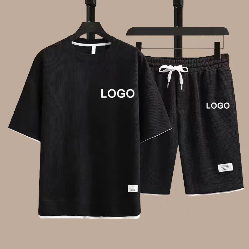 🖌️ Customized Printed 2 - Piece Set – Men's Summer T-Shirt & Shorts | Streetwear TracksuitAzizaK