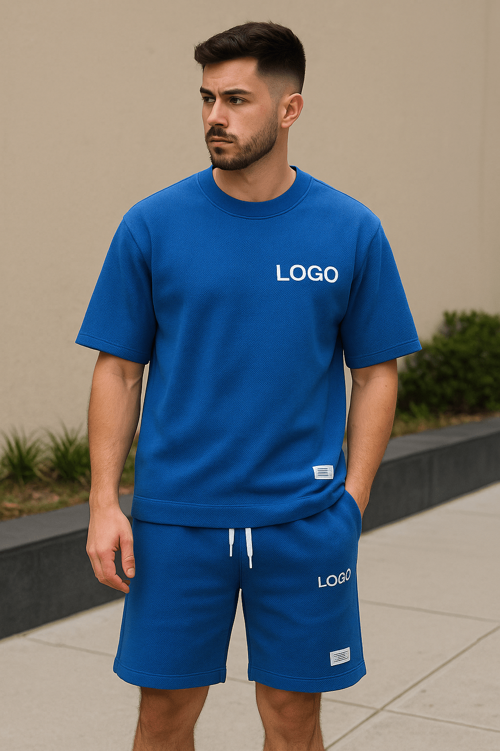 🖌️ Customized Printed 2 - Piece Set – Men's Summer T-Shirt & Shorts | Streetwear TracksuitAzizaK