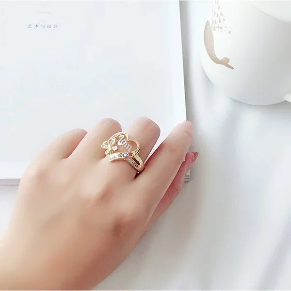 Delysia king Love Mom Ring Size 6 - 10AzizaK