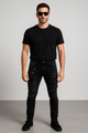 Distressed Buckle Slim Fit Denim Jeans – Multiple ColorsAzizaK