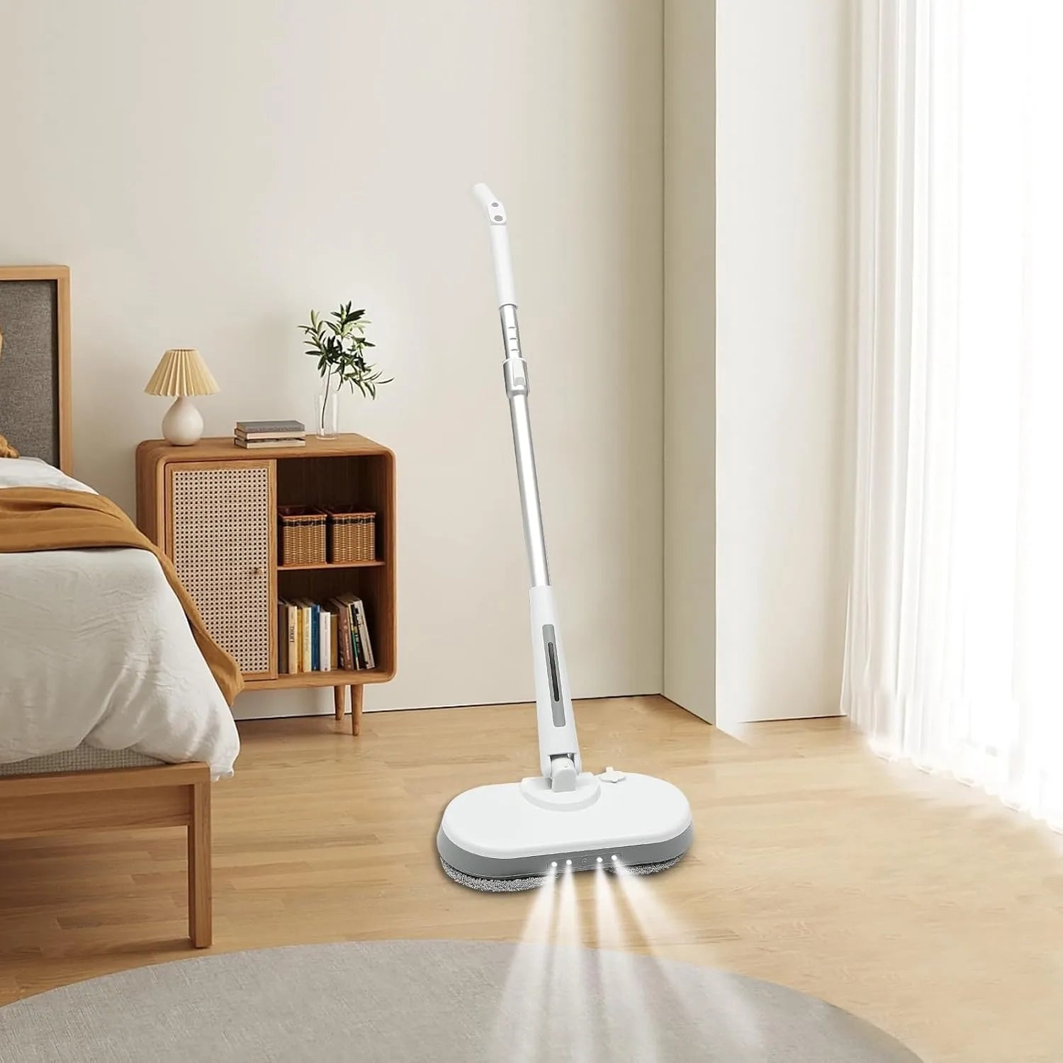 Electric broom, battery - powered spray broom for parquet, tiles, lightweight and portableAzizaK