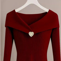 elegant chic slim elasticity vintage sweaters comfortableAzizaK