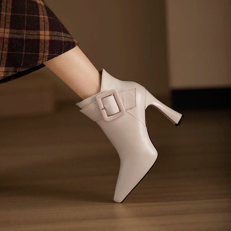 Elegant high heel ankle bootsAzizaK