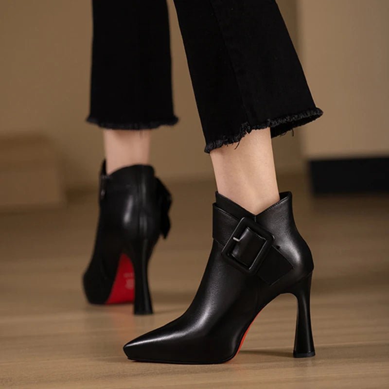 Elegant high heel ankle bootsAzizaK