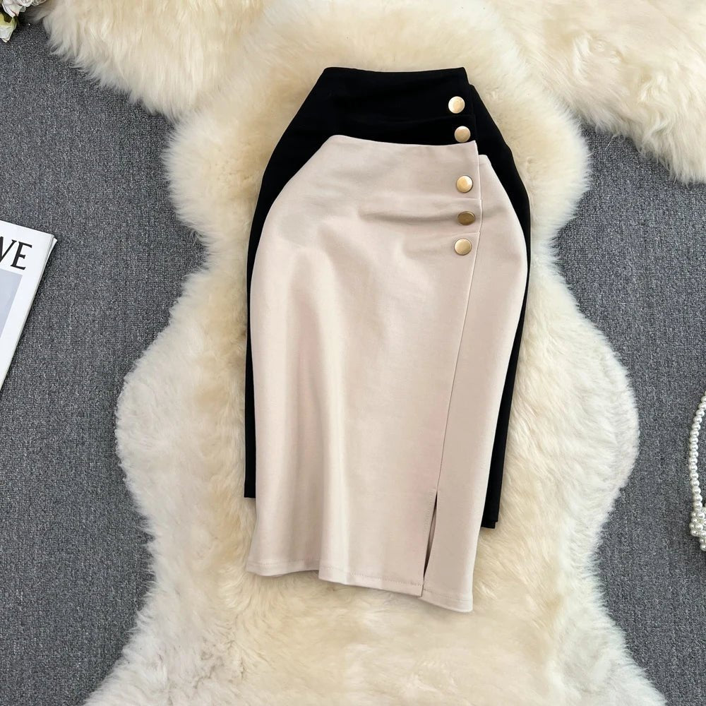 Elegant pleated midi skirtAzizaK