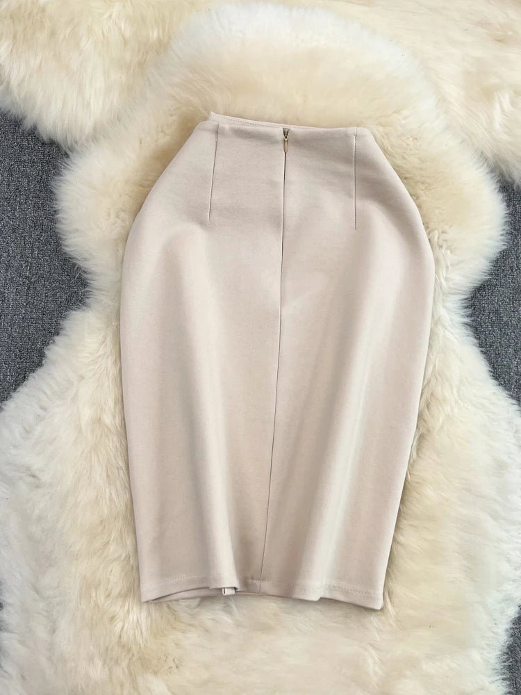 Elegant pleated midi skirtAzizaK