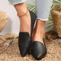 Elegant Pointed Loafers – Women’s Slip - On FlatsAzizaK