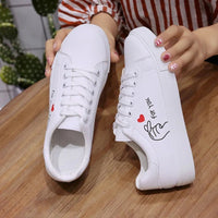 Embroidered Lace - Up Sneakers – Women’s Casual TrainersAzizaK