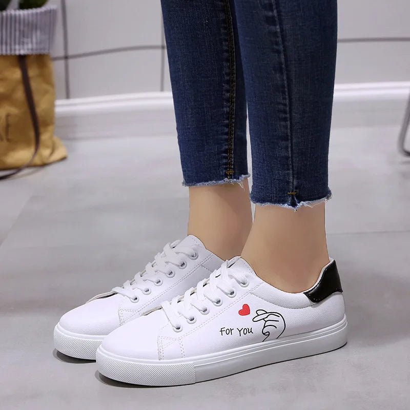 Embroidered Lace - Up Sneakers – Women’s Casual TrainersAzizaK
