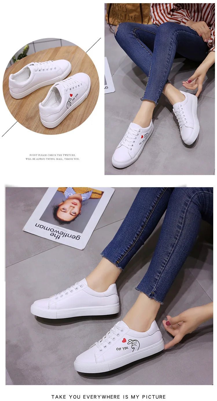 Embroidered Lace - Up Sneakers – Women’s Casual TrainersAzizaK