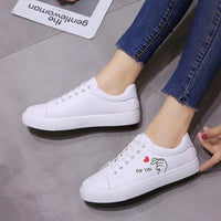Embroidered Lace - Up Sneakers – Women’s Casual TrainersAzizaK
