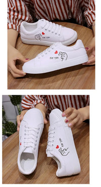 Embroidered Lace - Up Sneakers – Women’s Casual TrainersAzizaK