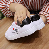 Embroidered Lace - Up Sneakers – Women’s Casual TrainersAzizaK