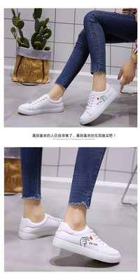 Embroidered Lace - Up Sneakers – Women’s Casual TrainersAzizaK