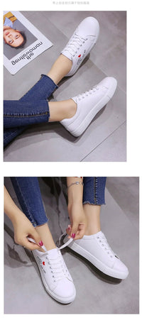 Embroidered Lace - Up Sneakers – Women’s Casual TrainersAzizaK