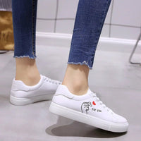 Embroidered Lace - Up Sneakers – Women’s Casual TrainersAzizaK