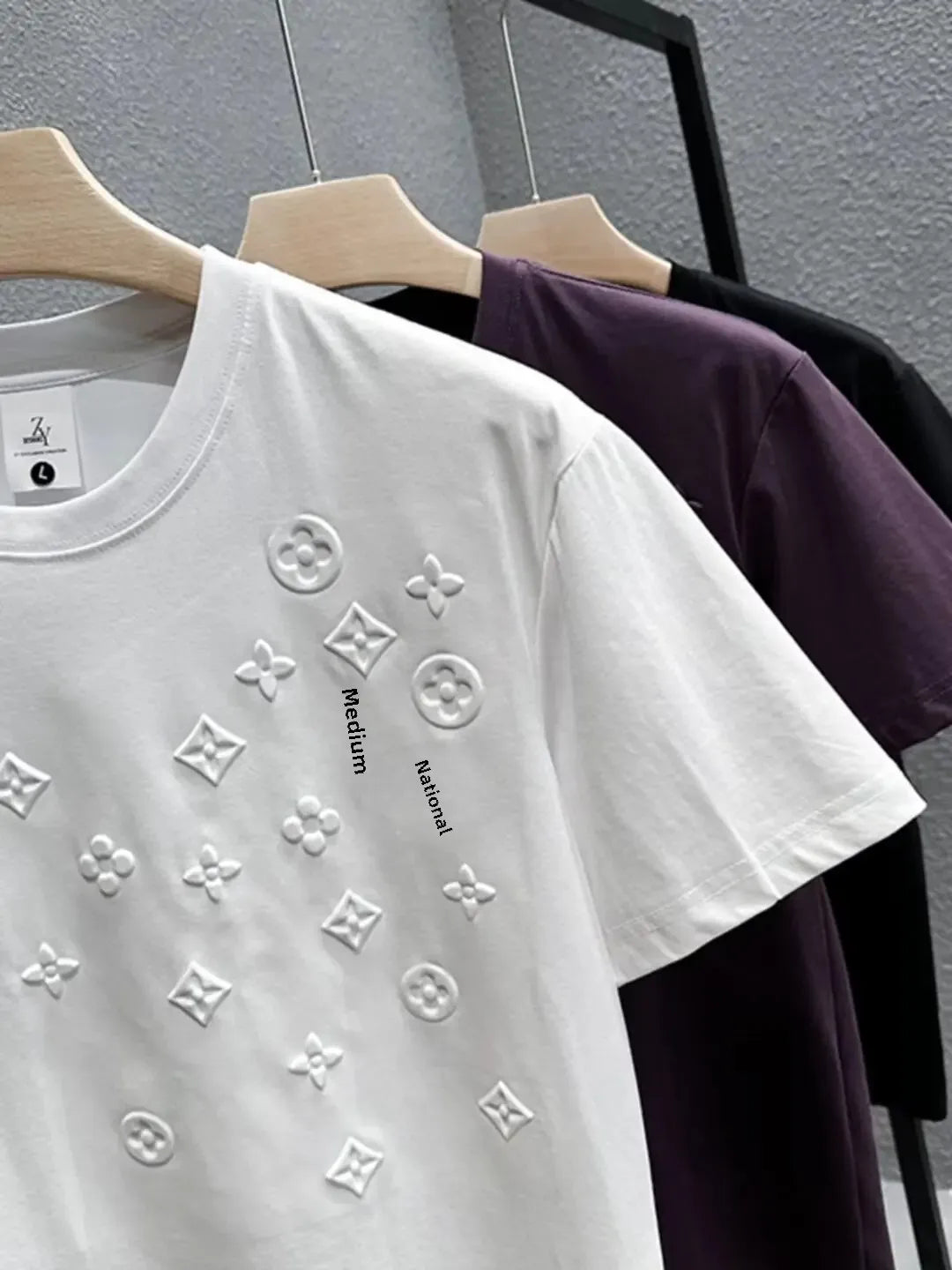 Embroidered T-Shirt – Trendy European Style, Short Sleeve, Unique & VersatileAzizaK