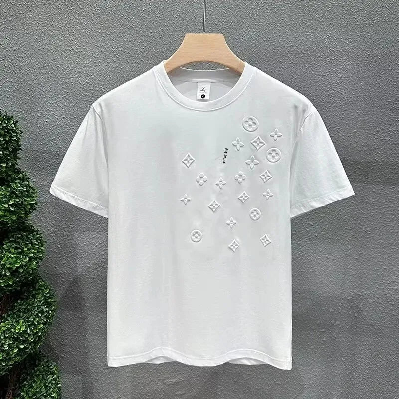Embroidered T-Shirt – Trendy European Style, Short Sleeve, Unique & VersatileAzizaK