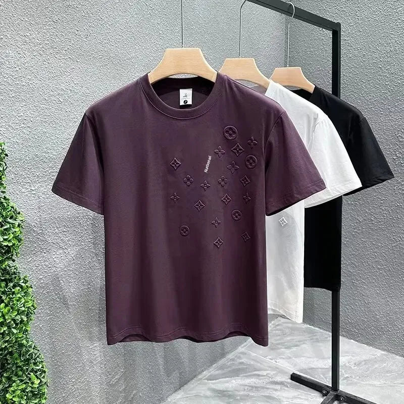 Embroidered T-Shirt – Trendy European Style, Short Sleeve, Unique & VersatileAzizaK