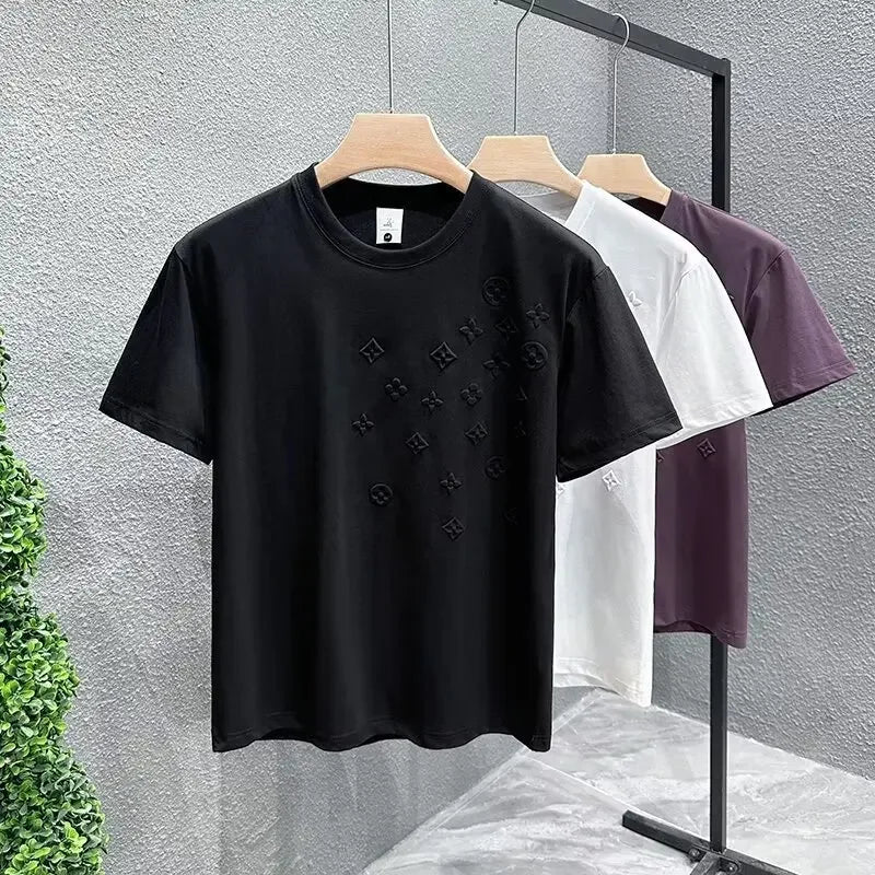 Embroidered T-Shirt – Trendy European Style, Short Sleeve, Unique & VersatileAzizaK