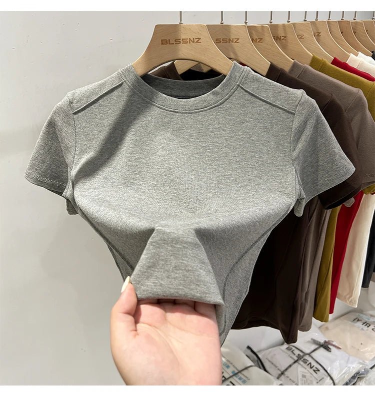 Essential Cotton T-Shirt – 7 ColorsAzizaK