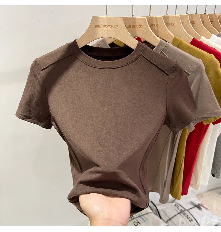 Essential Cotton T-Shirt – 7 ColorsAzizaK