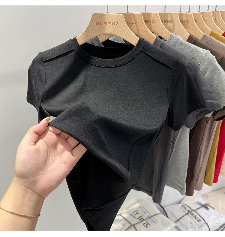 Essential Cotton T-Shirt – 7 ColorsAzizaK