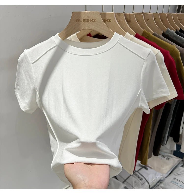 Essential Cotton T-Shirt – 7 ColorsAzizaK