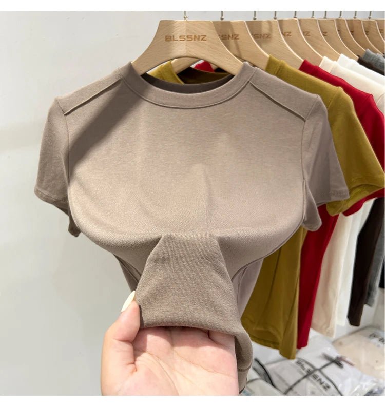 Essential Cotton T-Shirt – 7 ColorsAzizaK