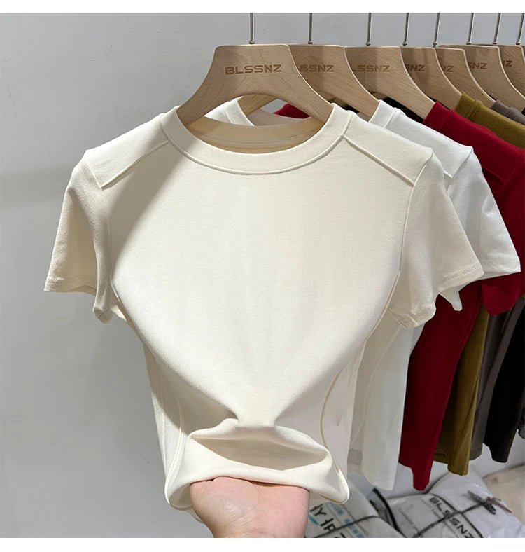 Essential Cotton T-Shirt – 7 ColorsAzizaK