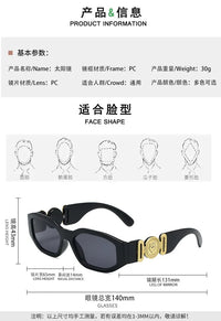 fashion designer small frame sunglasses uv400 shadesAzizaK